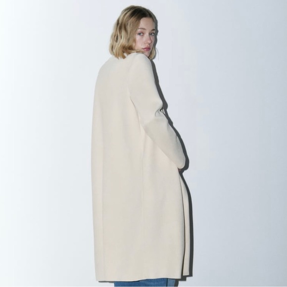 ZARA light pink microfiber trench XS nwt - Picture 2 of 6